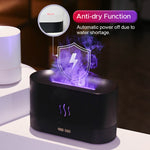 Flame Effect Aroma Diffuser – USB Ultrasonic LED Humidifier