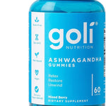 Goli Ashwagandha & Vitamin D Gummy (60 count. pack of 3)