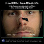 Intake Breathing Nasal Strip Starter Kit (30 Count, Black)