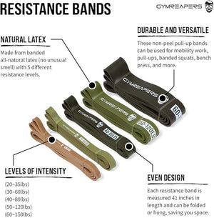 Gymreapers Pull up Resistance Bands for Weight Lifting