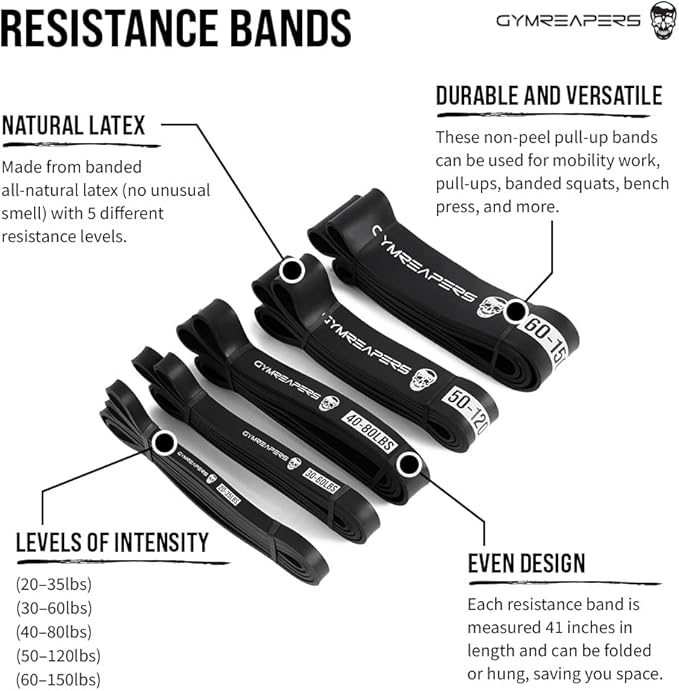 Gymreapers Pull up Resistance Bands for Weight Lifting