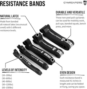 Gymreapers Pull up Resistance Bands for Weight Lifting