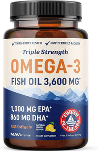 Triple Strength Omega 3 Fish Oil
