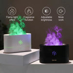 Flame Effect Aroma Diffuser – USB Ultrasonic LED Humidifier