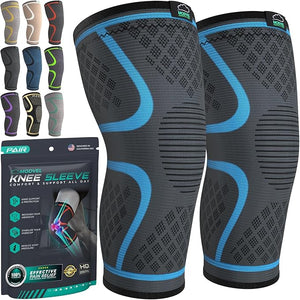 Modvel Compression Knee Brace for Women & Men, 2-Pack Knee Brace