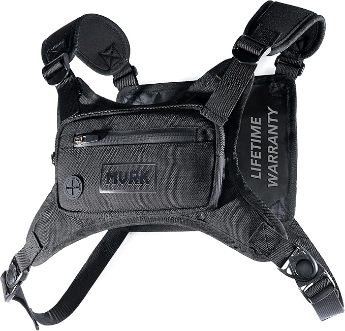 MVRK Water Resistant Chest Pack - Running Vest for Workouts