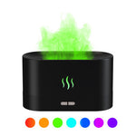Flame Effect Aroma Diffuser – USB Ultrasonic LED Humidifier